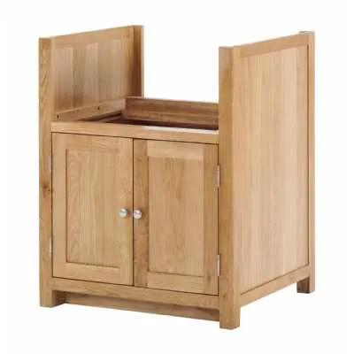 Handmade Oak Kitchens Sink Adjustable Cabinet
