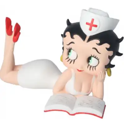Betty Boop Lying Down Nurse