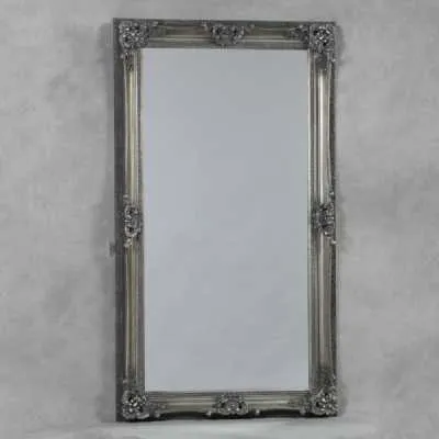 Silver Rectangular Large Regal Wall Mirror