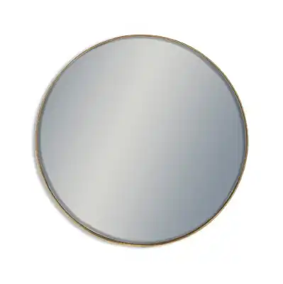 Gold Framed Metal Extra Large Round Arden Wall Mirror