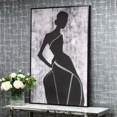 Mint Homeware Female Form Foil With Oil Hand painting