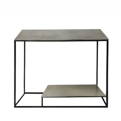 Black And Nickel Console Table