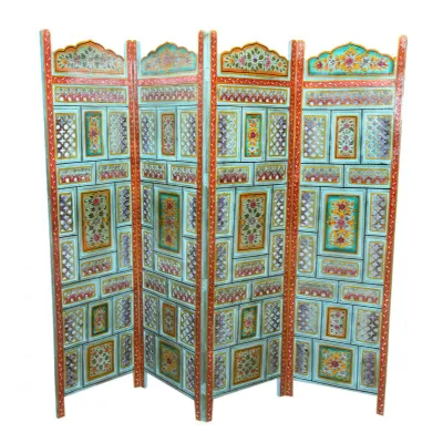 Antique Hand Painted Screen