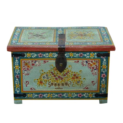 Hand Painted Lift Top Chest