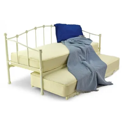 Day Bed in Ivory with Underbed Trundle Option 2ft 6