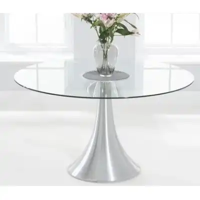 Glass Round 135cm Dining Table