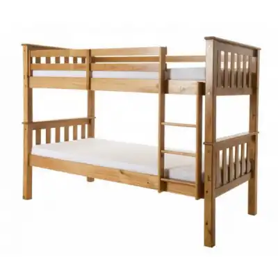 Solid Pine White Painted Bunk Bed