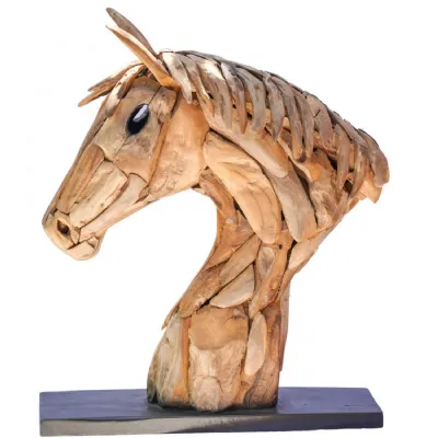 Driftwood Horse Head 70cm