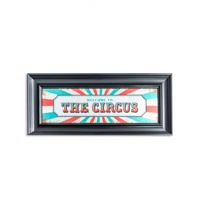 Large Mirrored 'Welcome To The Circus' Wall Sign