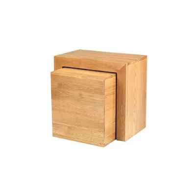 American White Oak Cube Box