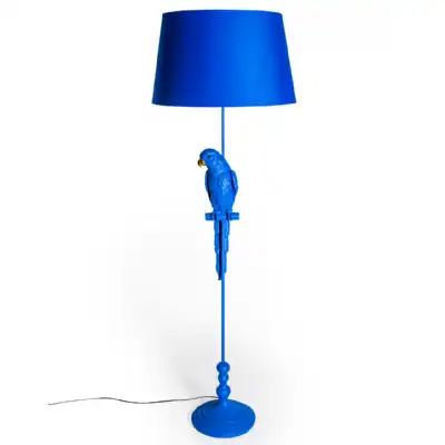Blue Parrot Floor Lamp