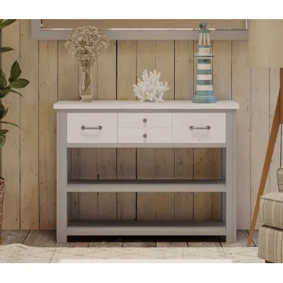 Greystone Low Bookcase Console