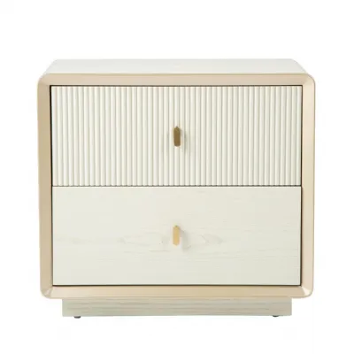 Amelie Cream Elm 2 Drawer Cabinet