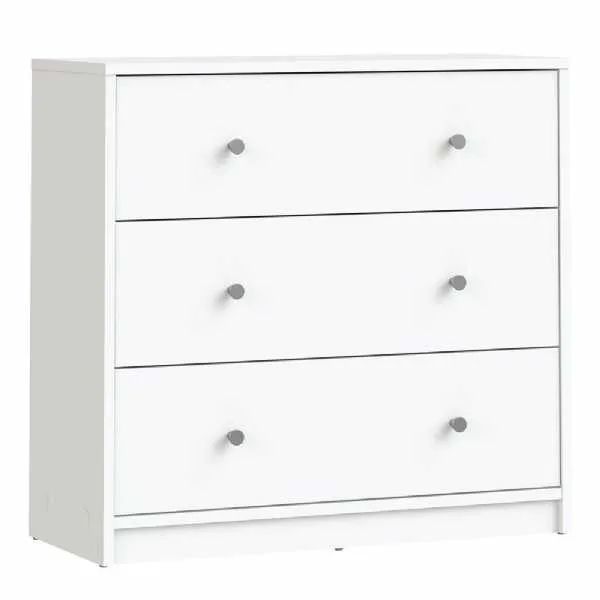 Chest of 3 Drawers in White