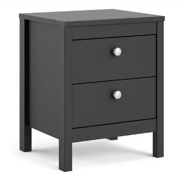Finish Simple 2 Drawer Bedside Table
