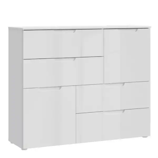 Abstract Chest of in White White High Gloss