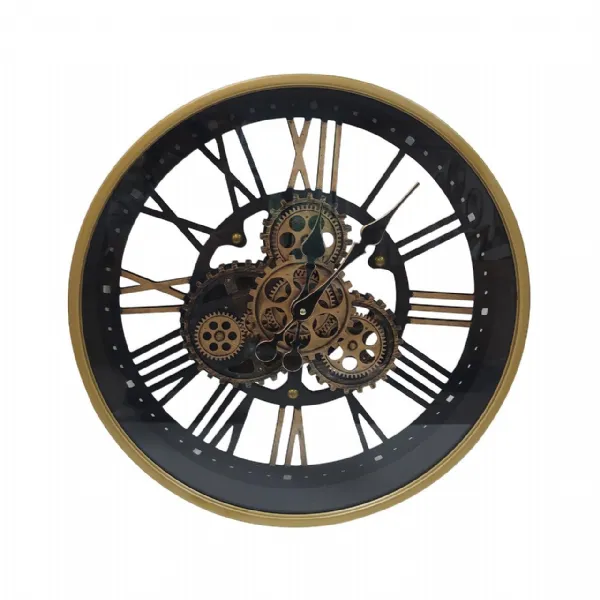 47. 5cm Black Gears Wall Clock