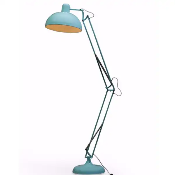 Blue Adjustable Angled Floor Lamp