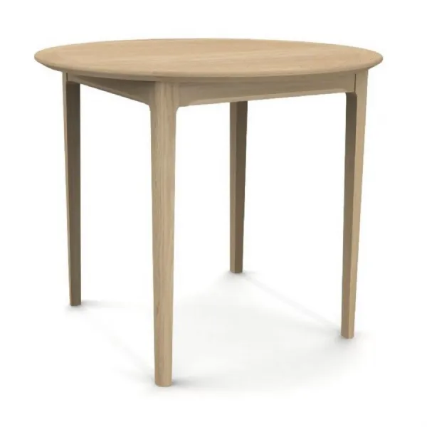 Solid Oak 89cm Round Dining Table