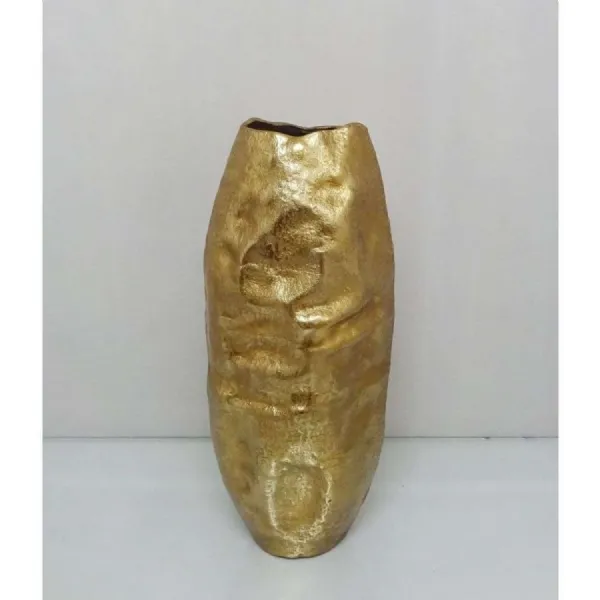 Mint Homeware Large Oval Uneven Vase Rough Gold