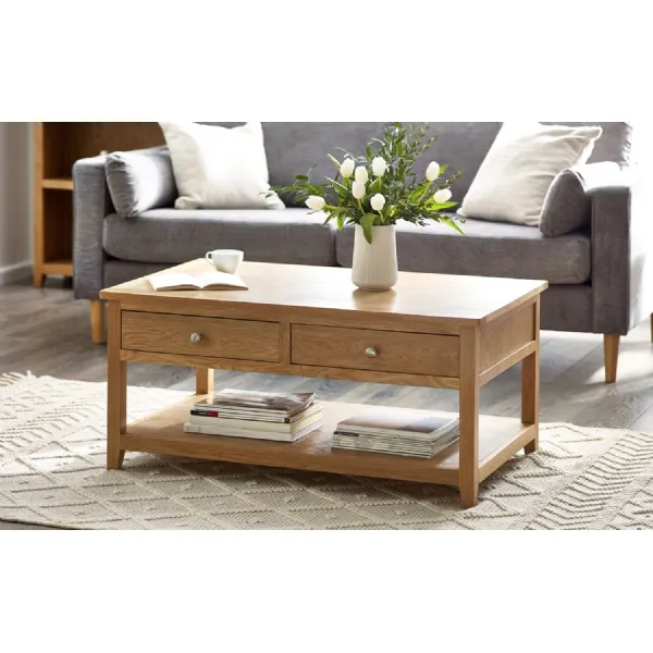 Mallory Coffee Table With 2 Drawers Fsc Mix (Int Coc 002320)