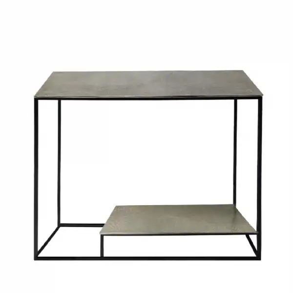 Black And Nickel Console Table