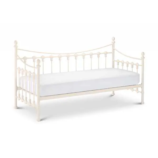 Classic White Painted Metal Single 3ft Daybed