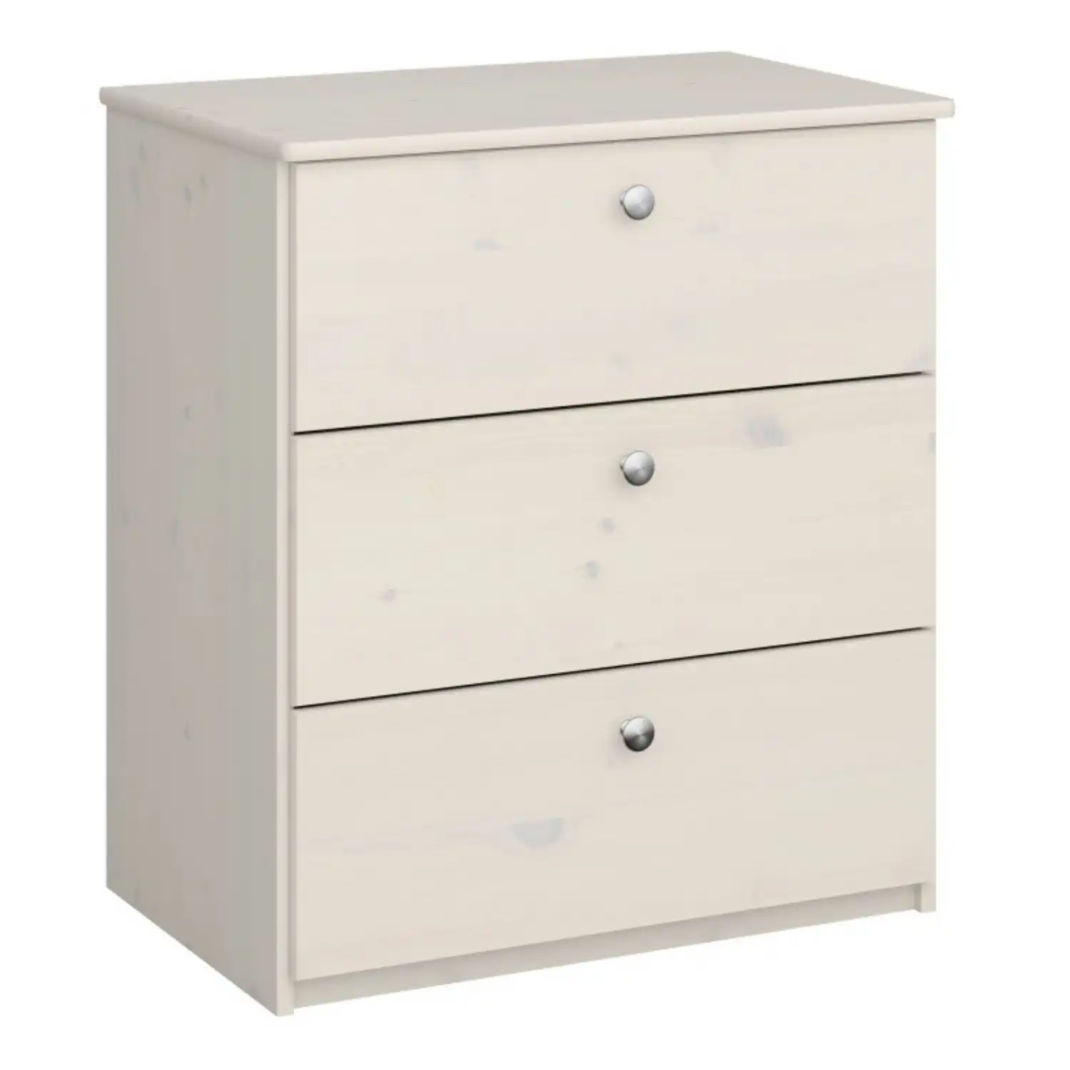 Memphis Chest of 3 Drawers in White wash