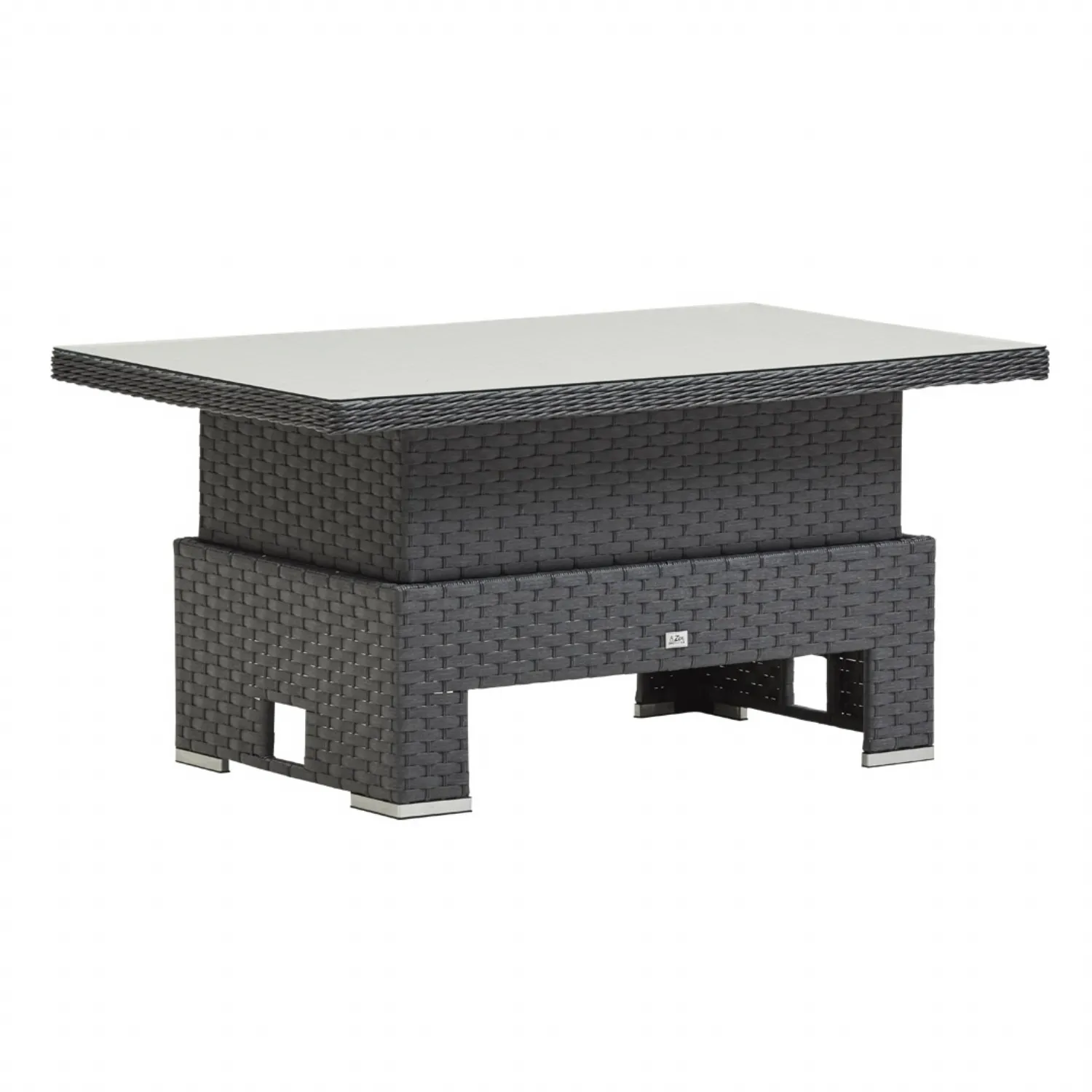 Luxury Grey Rattan 150cm Rising Table