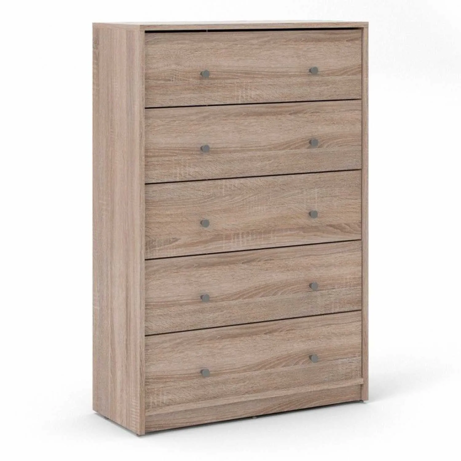 Chest of 5 Drawers in Truffle Oak