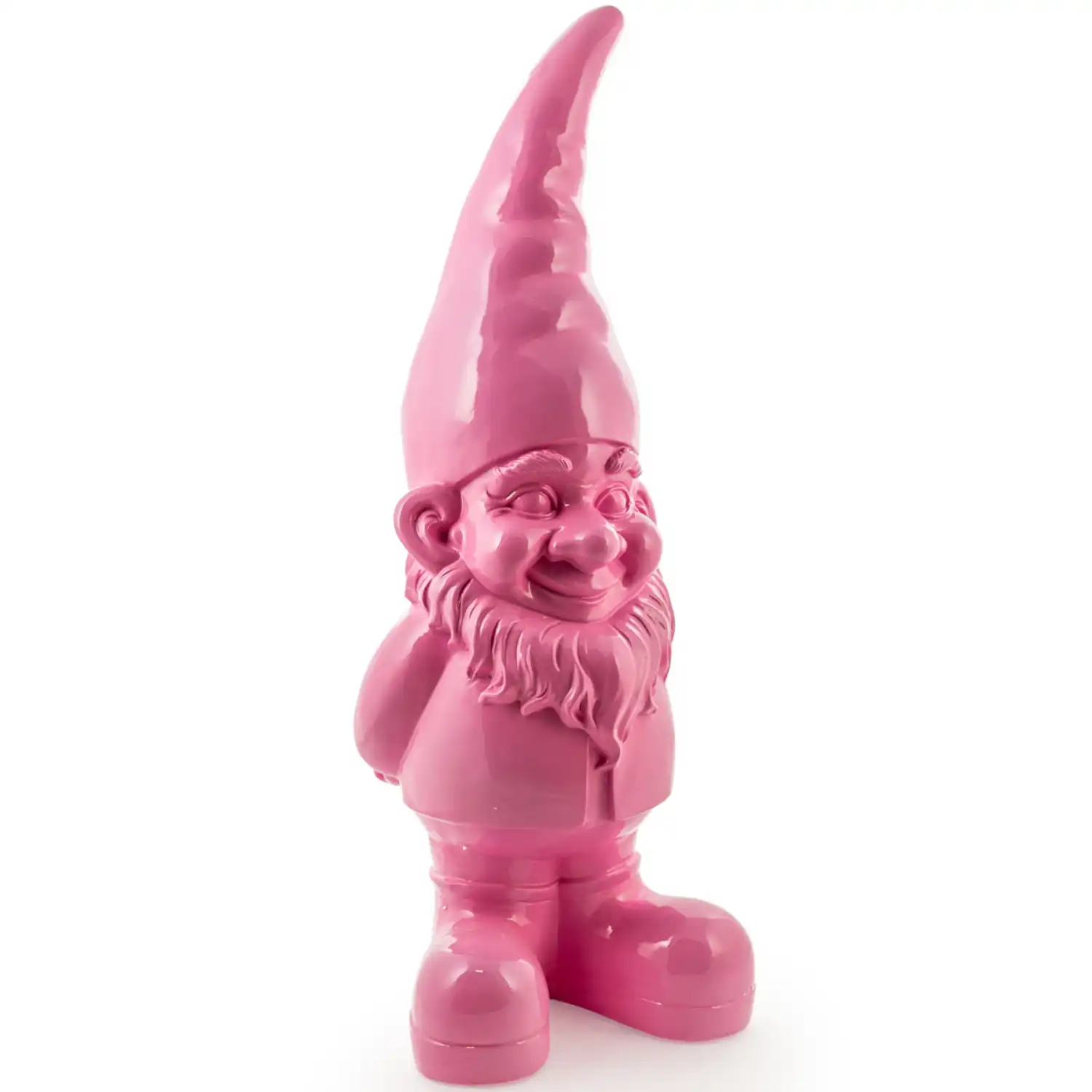 Large Pink Gnome Figure