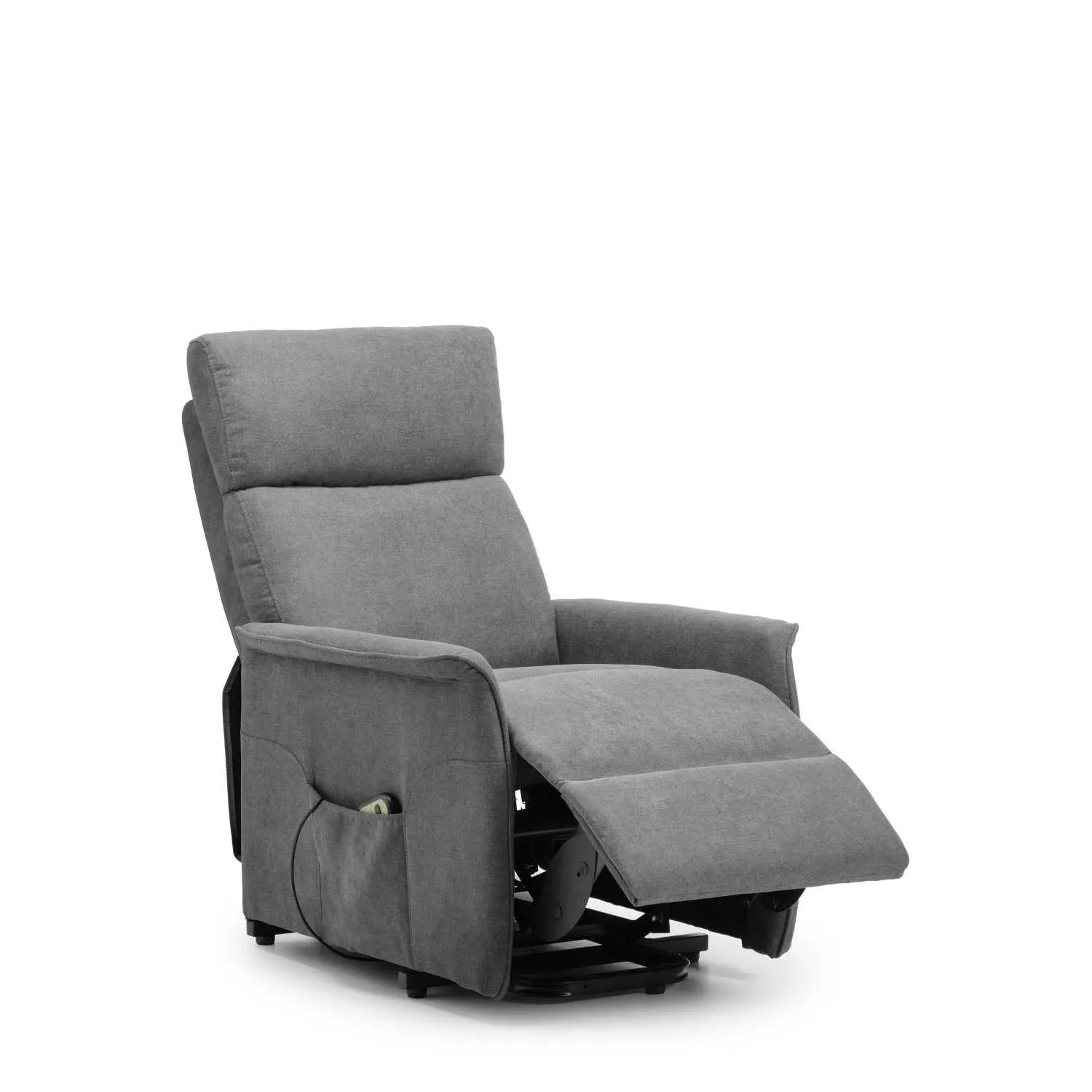 Helena Rise And Recline Chair Charcoal Fabric