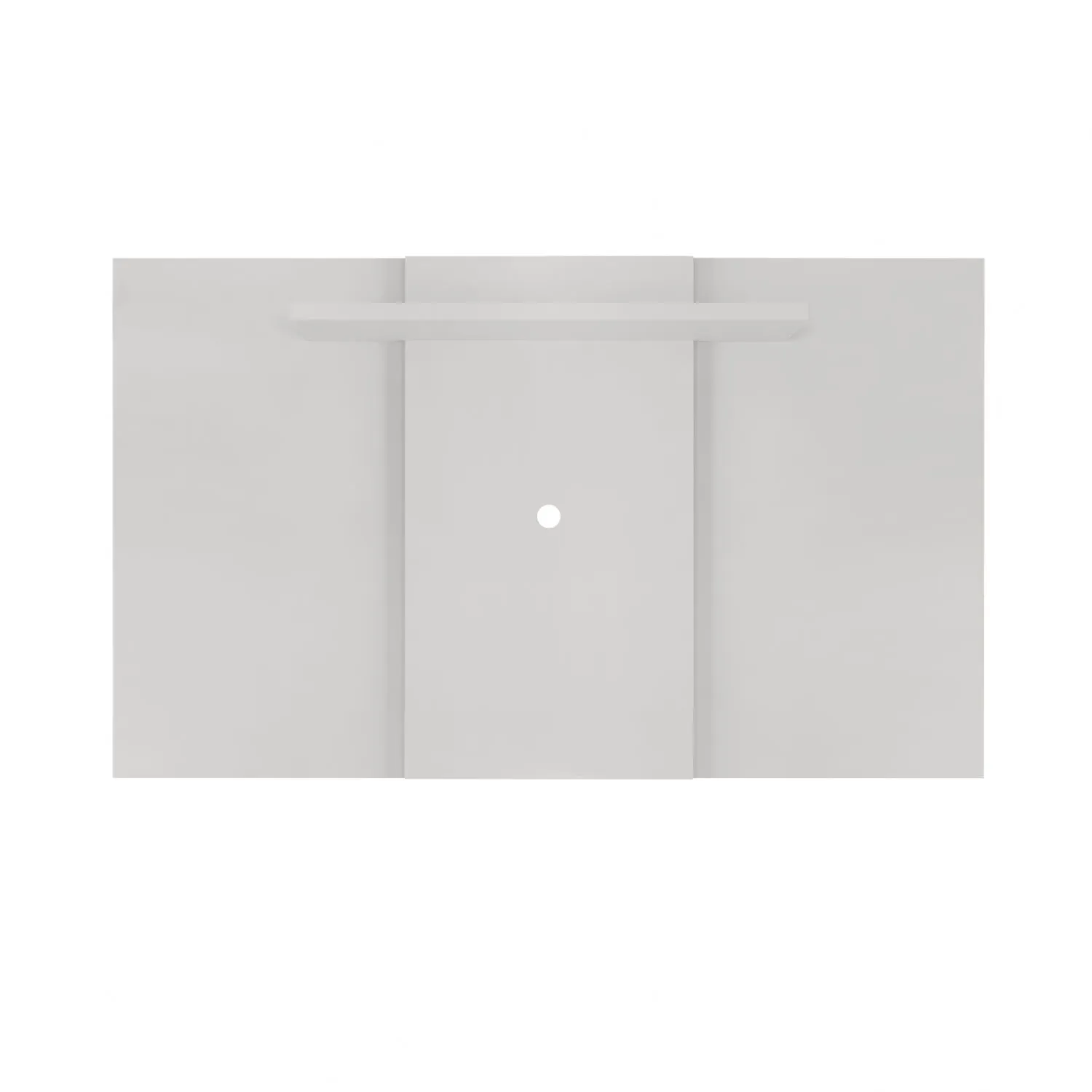 Extendable Fixed TV Wall Panel, Gloss White