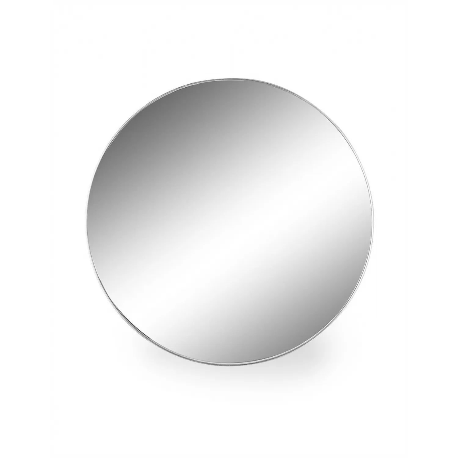 Silver Metal Extra Large Round Wall Mirror