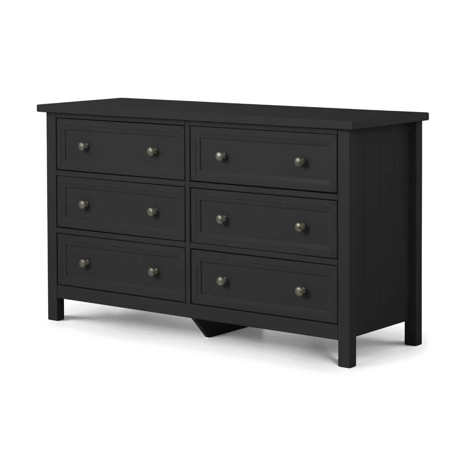 Maine 6 Drawer Wide Chest Anthracite