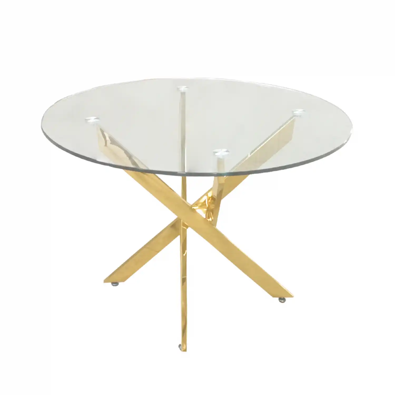 Gold Round Dining Table
