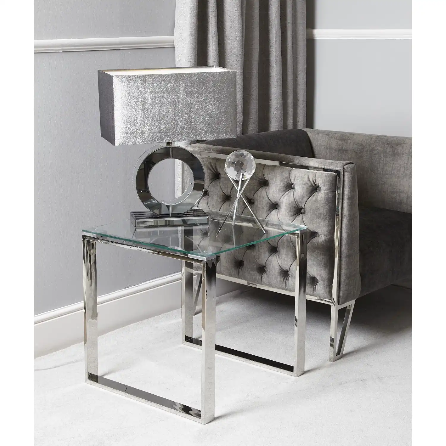 Stainless Steel End Table