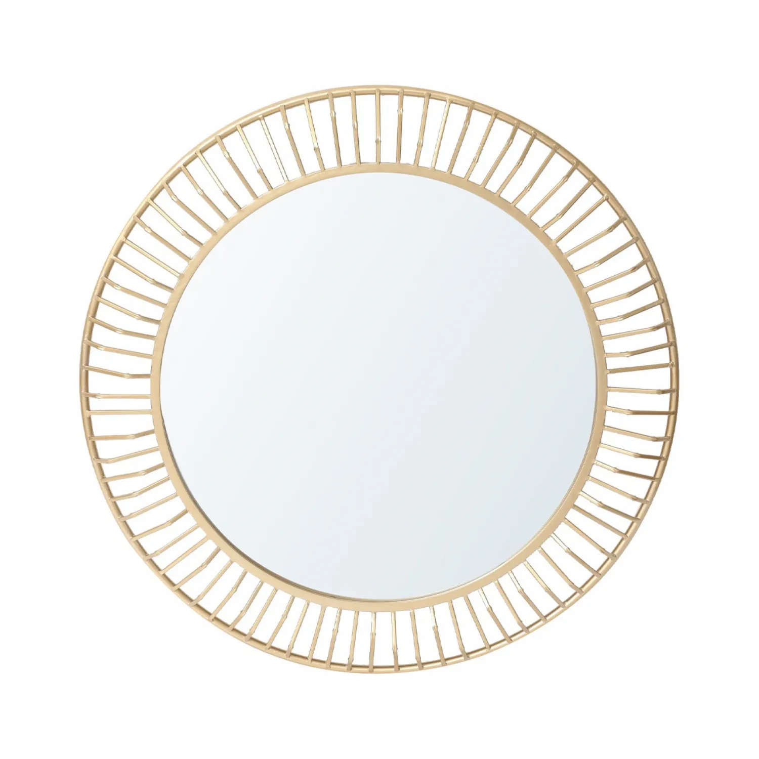 81. 3cm Gold Round Wall Mirror