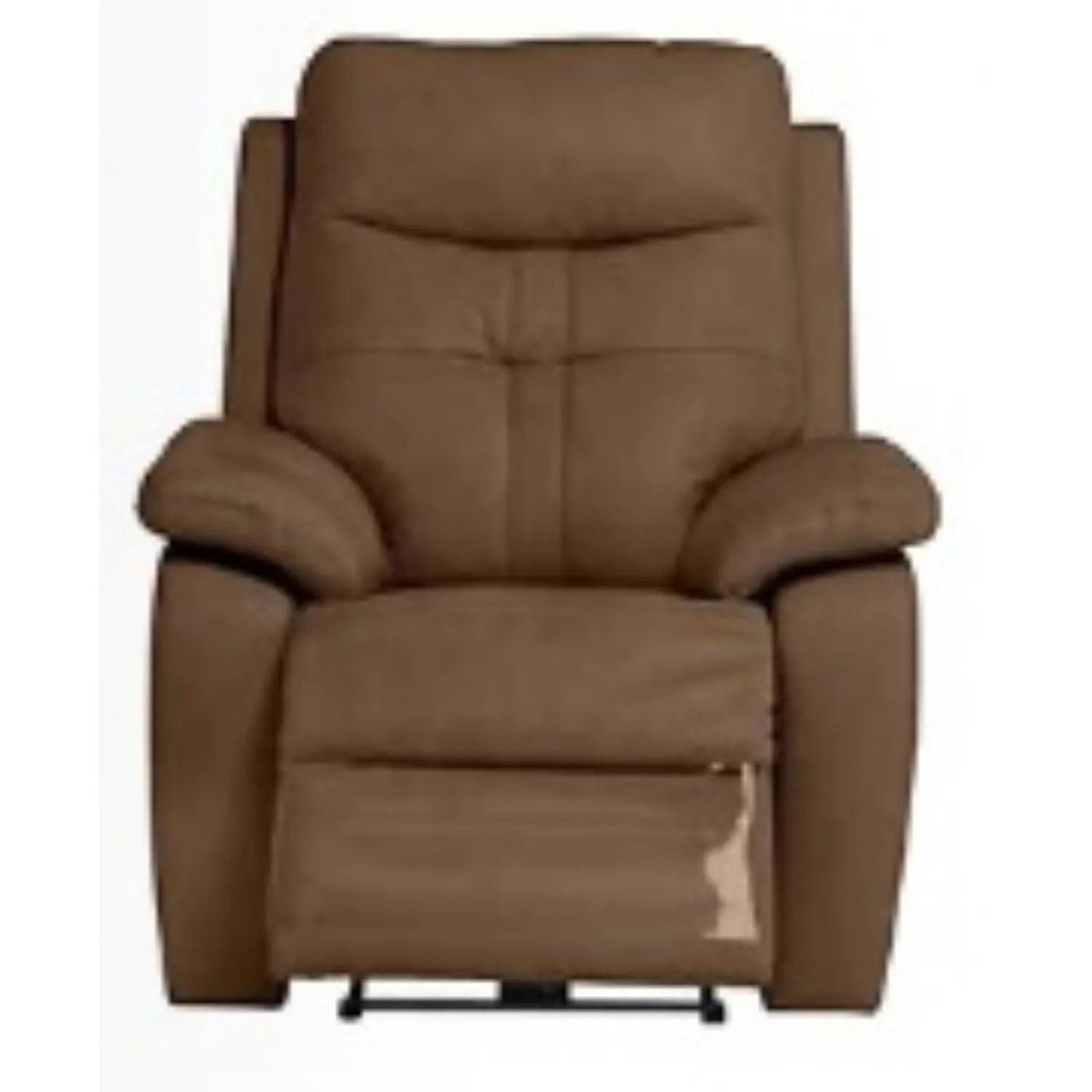 Brown Italian Leather Electric Recliner Armchair